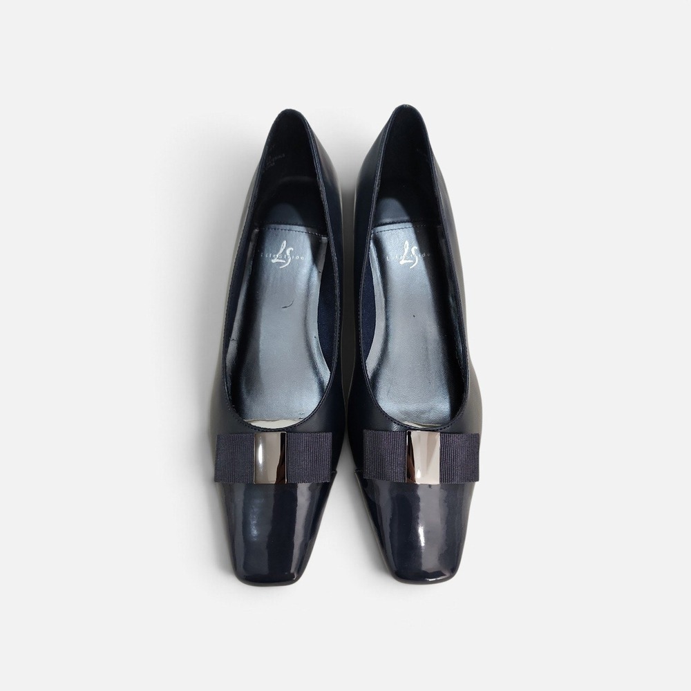 LifeStride Memory Pumps Women 8.5W Navy Blue Office Career Classic Office NEW